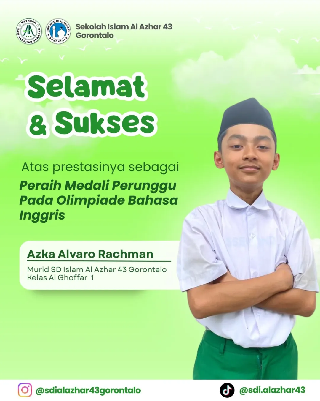 Peraih Medali Perunggu pada ajang Olimpiade Bahasa Inggris